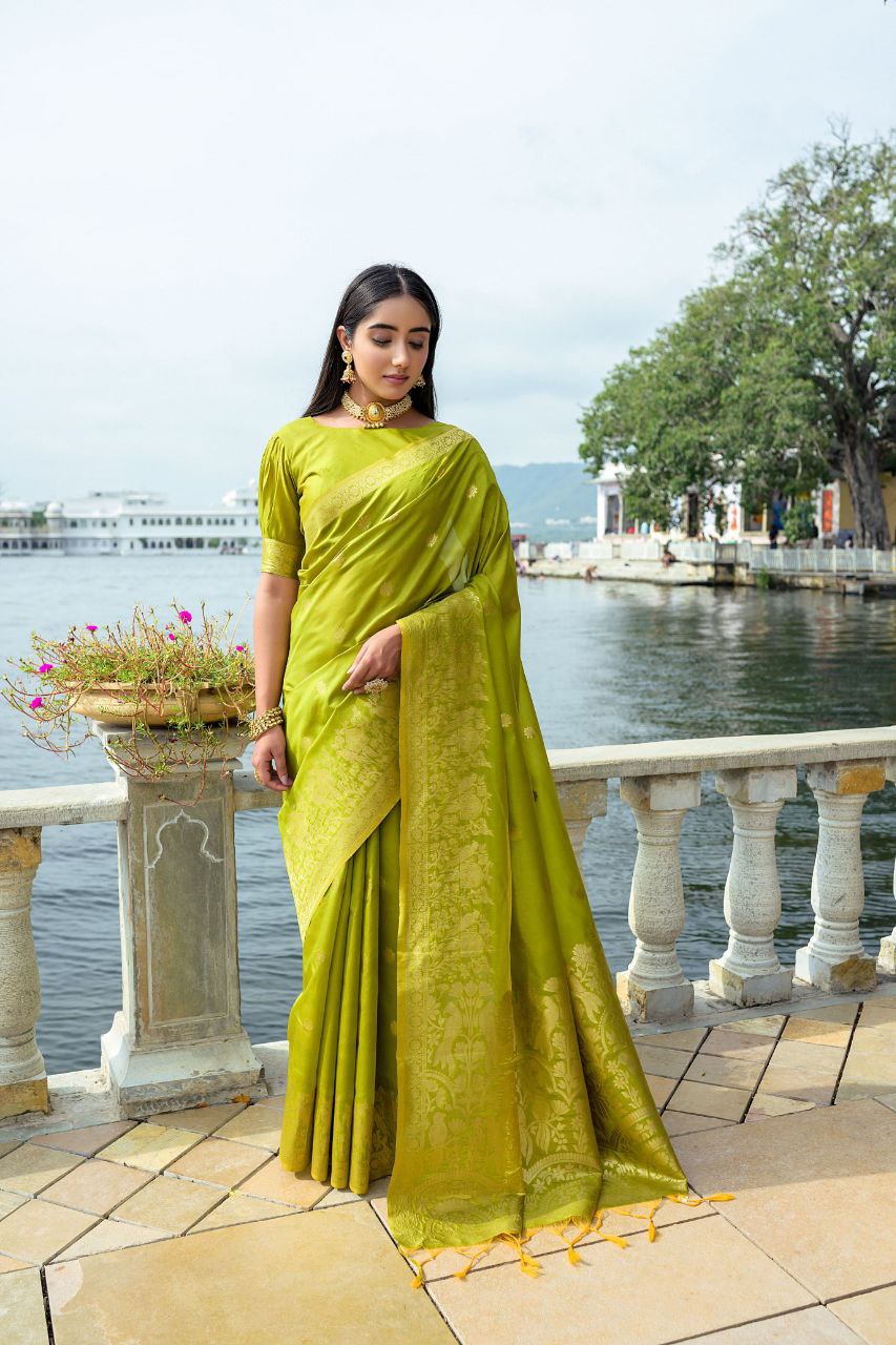 Premium Soft Silk Wedding Women's Saree mahezon