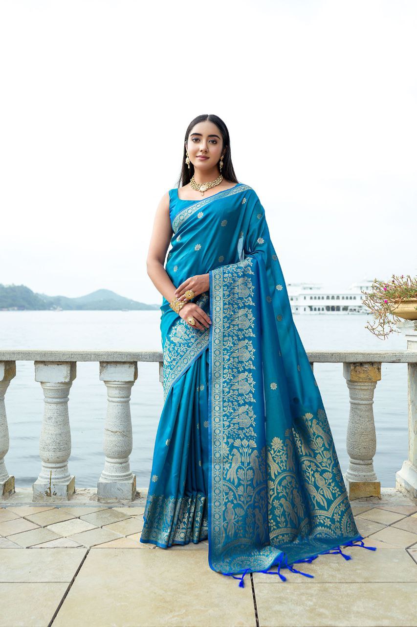 Premium Soft Silk Wedding Women's Saree mahezon