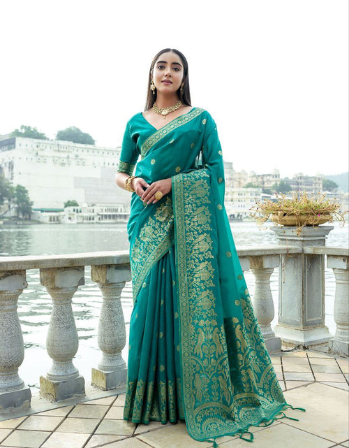 Load image into Gallery viewer, Premium Soft Silk Wedding Women&#39;s Saree mahezon
