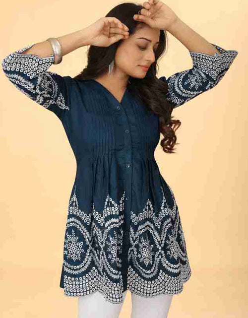 Load image into Gallery viewer, Women&#39;s Cotton Short Top Kurti mahezon
