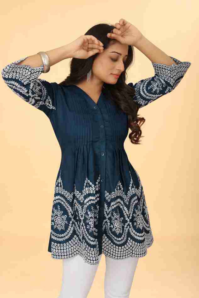 Women's Cotton Short Top Kurti mahezon