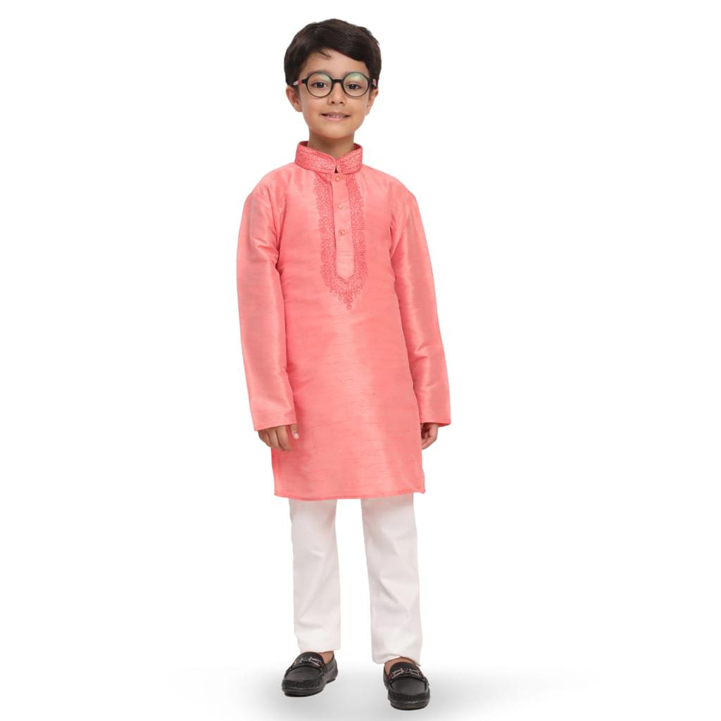 Kids Boys Ethnic Traditional Kurta Pajama Set For Festival and Wedding mahezon