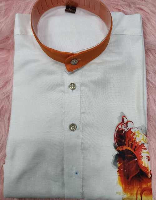 Load image into Gallery viewer, Men&#39;s Cotton Traditional Kurta Pyjama for Festival and Ganapati mahezon
