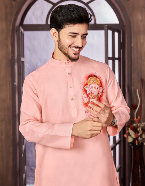 Load image into Gallery viewer, Men&#39;s Cotton Traditional Kurta Pyjama for Festival and Ganapati mahezon
