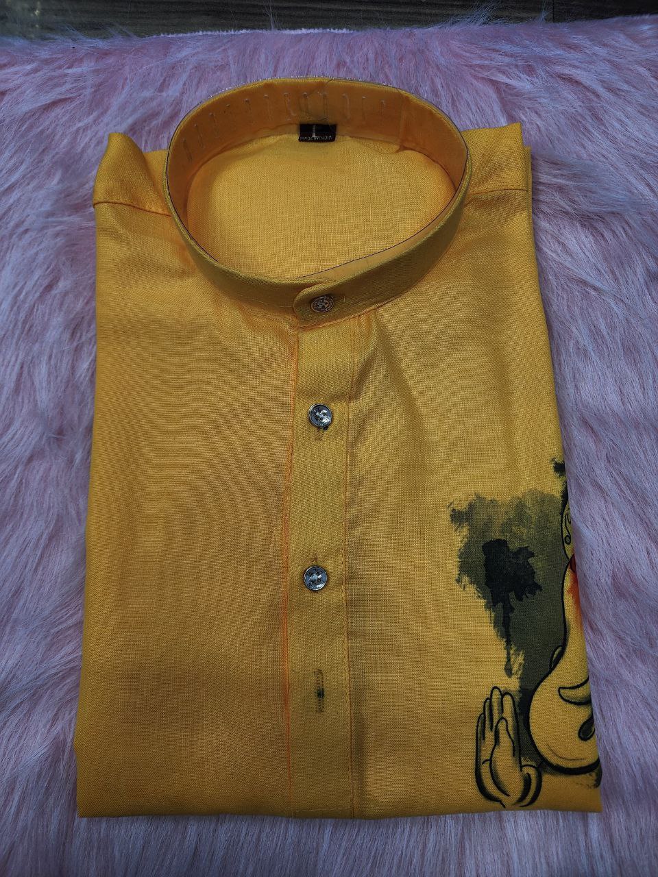 Men's Cotton Traditional Kurta Pyjama for Festival and Ganapati mahezon