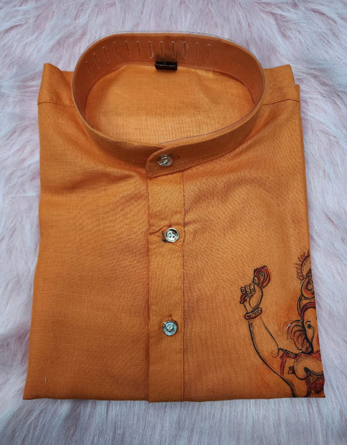 Load image into Gallery viewer, Men&#39;s Cotton Traditional Kurta Pyjama for Festival and Ganapati mahezon
