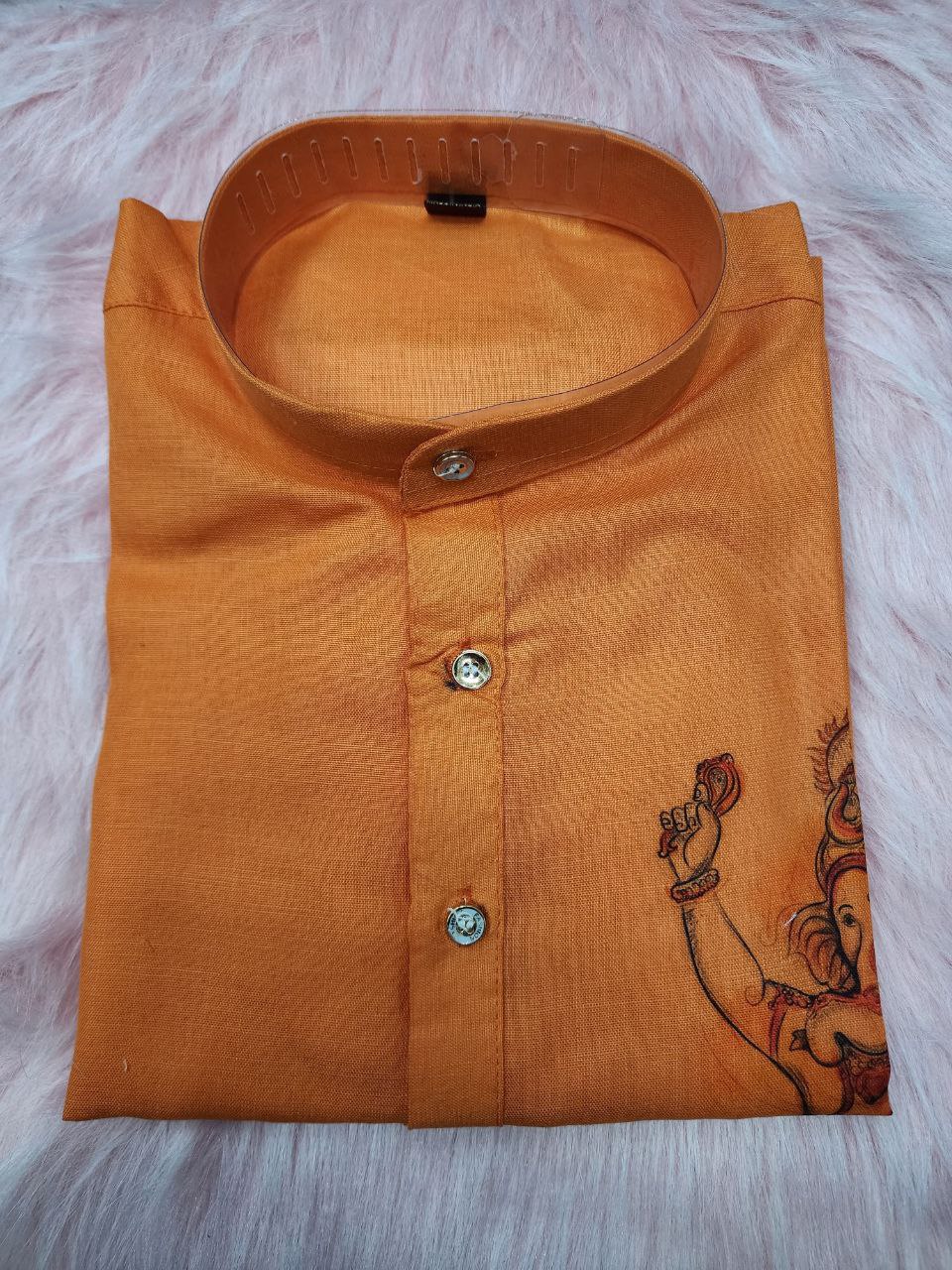 Men's Cotton Traditional Kurta Pyjama for Festival and Ganapati mahezon