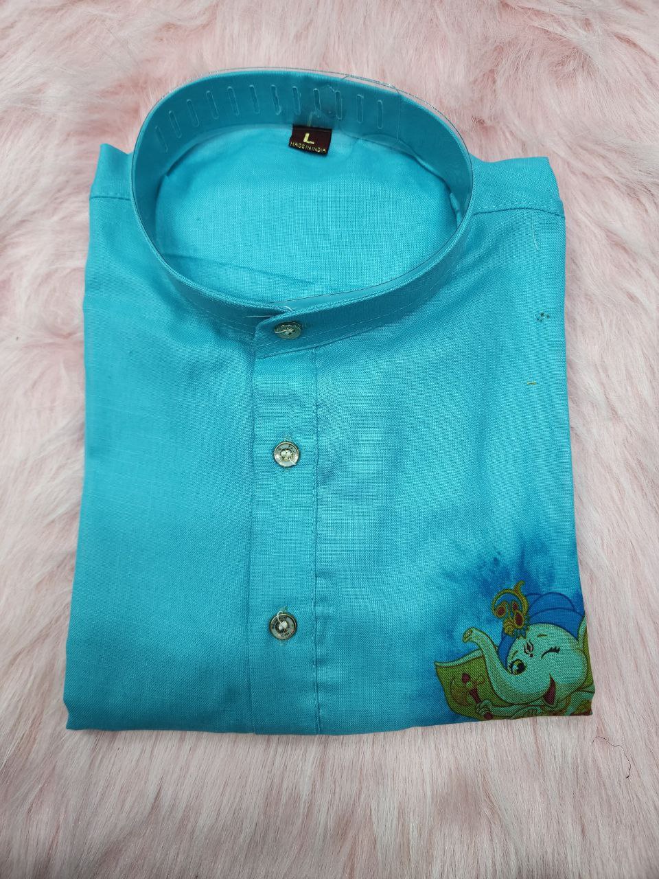 Men's Cotton Traditional Kurta Pyjama for Festival and Ganapati mahezon