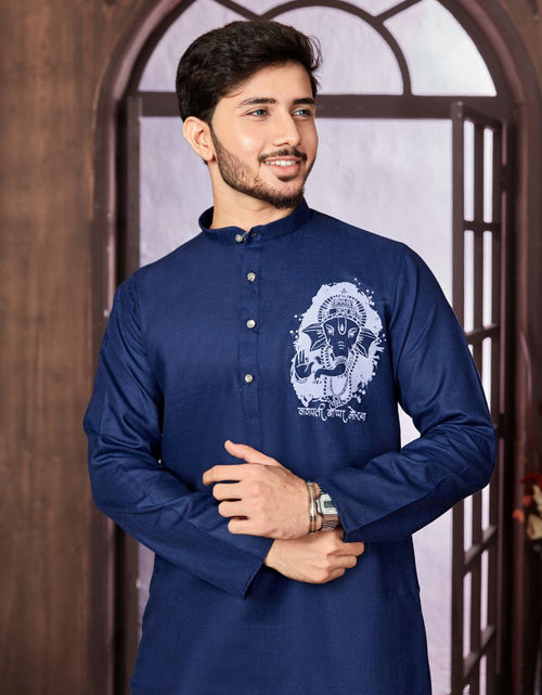 Load image into Gallery viewer, Men&#39;s Cotton Traditional Kurta Pyjama for Festival and Ganapati mahezon
