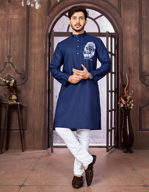 Load image into Gallery viewer, Men&#39;s Cotton Traditional Kurta Pyjama for Festival and Ganapati mahezon
