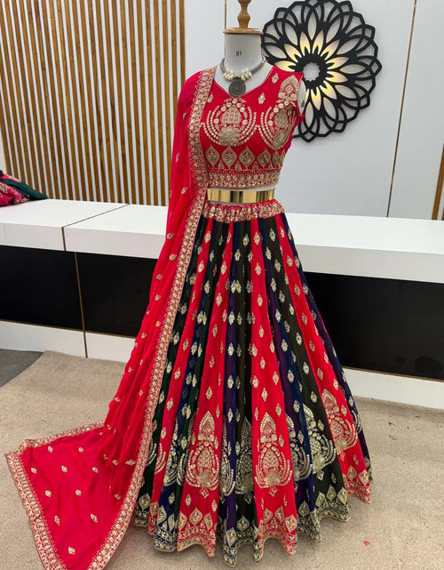 Load image into Gallery viewer, Wedding Wear Women&#39;s Lehenga Choli Dupatta Set mahezon
