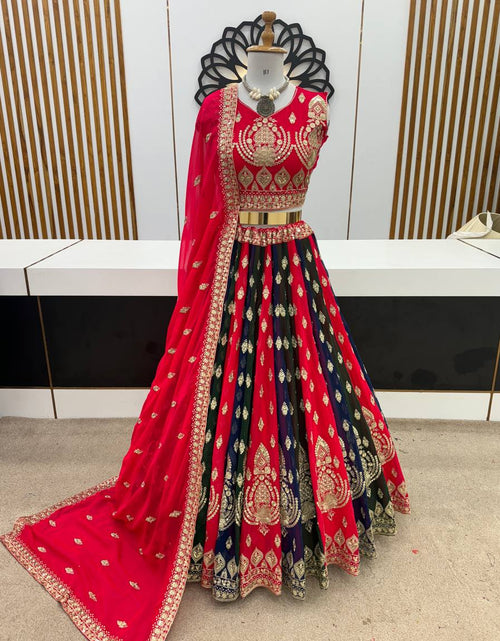 Load image into Gallery viewer, Wedding Wear Women&#39;s Lehenga Choli Dupatta Set mahezon
