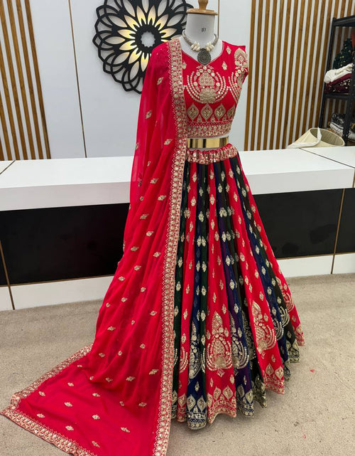 Load image into Gallery viewer, Wedding Wear Women&#39;s Lehenga Choli Dupatta Set mahezon
