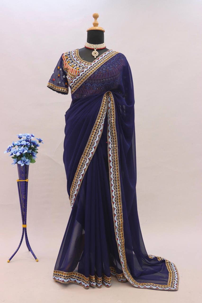 Ready to Wear Women's Party wear 1 Minute Saree mahezon