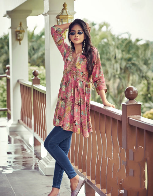 Load image into Gallery viewer, Beautiful Trendy Western Rayon Tunics for Girls and Women&#39;s mahezon
