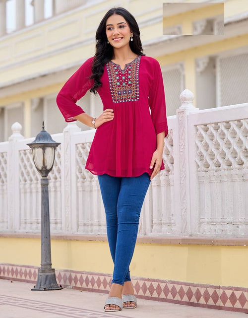 Load image into Gallery viewer, Trendy Western Short Tops Tunics for Girls and Women&#39;s mahezon
