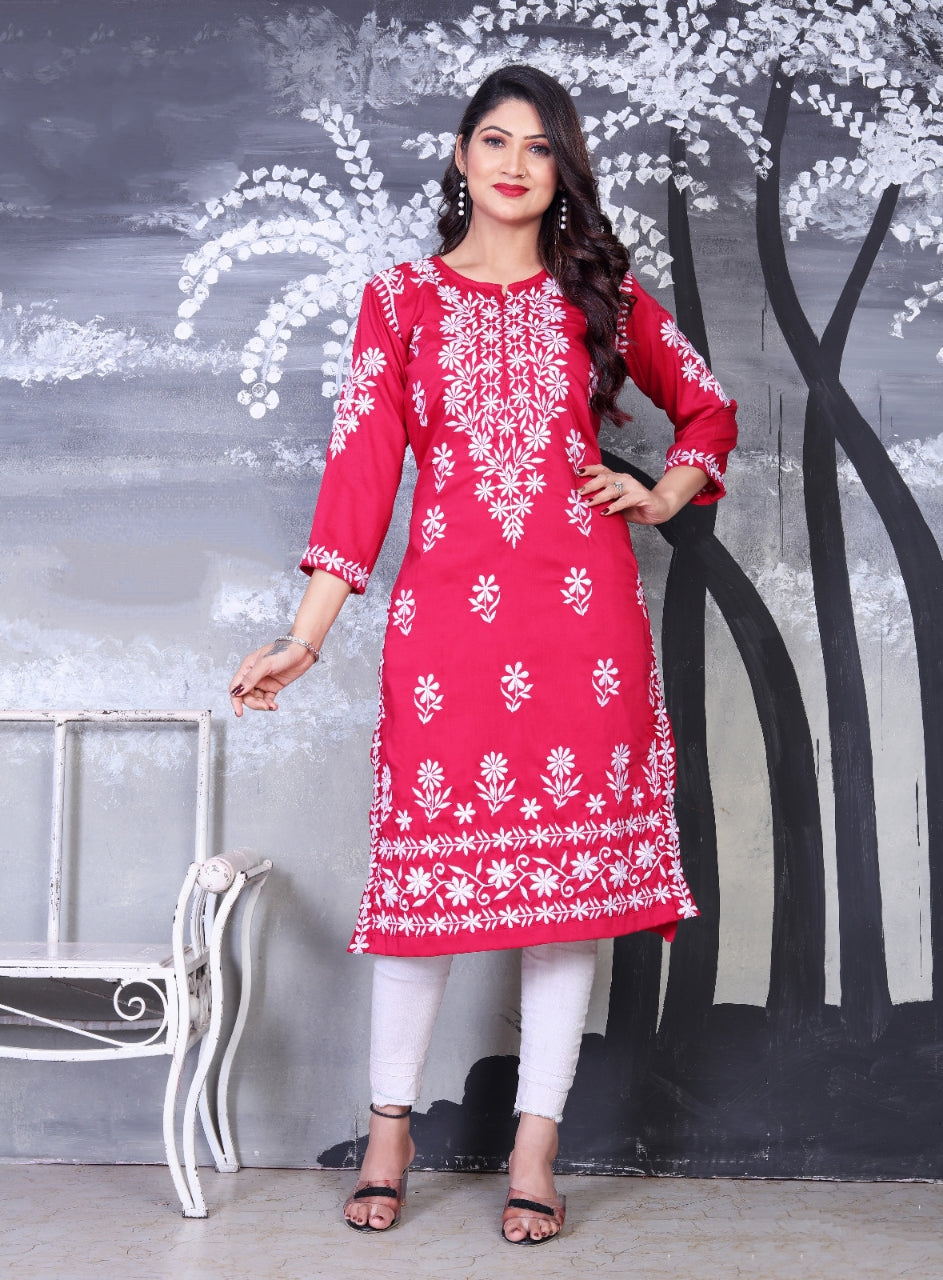 Women's Designer Embroidery Kurti for Festival and Wedding Wear mahezon