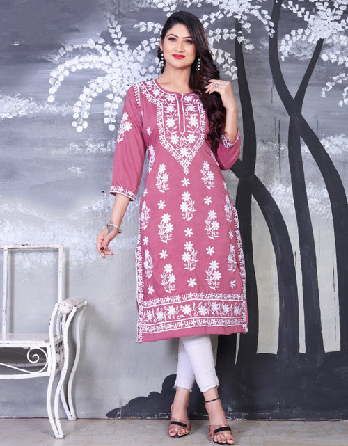 Load image into Gallery viewer, Women&#39;s Designer Embroidery Kurti for Festival and Wedding Wear mahezon
