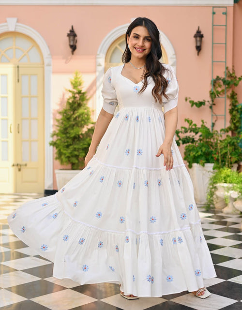 Load image into Gallery viewer, Women&#39;s Fancy Embroidery Long Gown Maxi Dress for Girls mahezon
