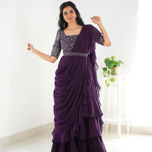 Mother Daughter Designer Party wear Lehenga Saree Dupatta Twinning Dress mahezon