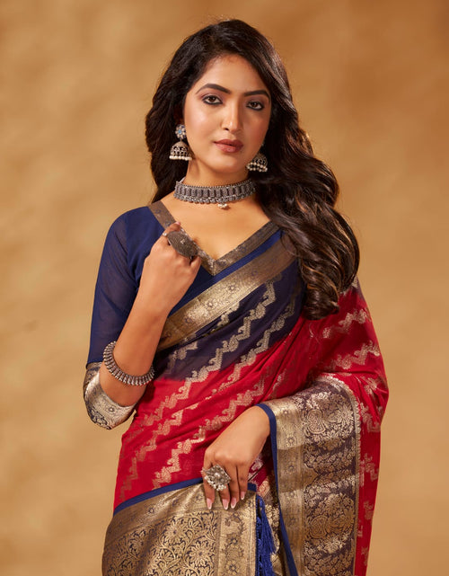 Load image into Gallery viewer, Women&#39;s Designer Georgette Saree for Wedding and Rakshabandhan mahezon
