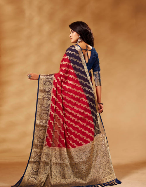 Load image into Gallery viewer, Women&#39;s Designer Georgette Saree for Wedding and Rakshabandhan mahezon
