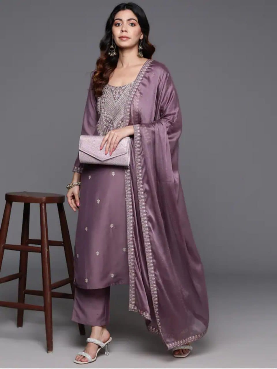 Women's Kurta Pant Dupatta Set for Wedding and Festival Wear mahezon