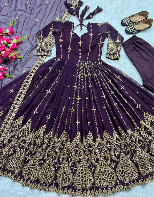 Load image into Gallery viewer, Women&#39;s Designer Anarkali Kurta Pant Dupatta Suit for Wedding and Raksha bandhan mahezon
