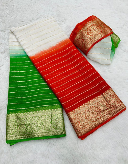 Load image into Gallery viewer, Women&#39;s Tiranga Special Independence Day Saree mahezon
