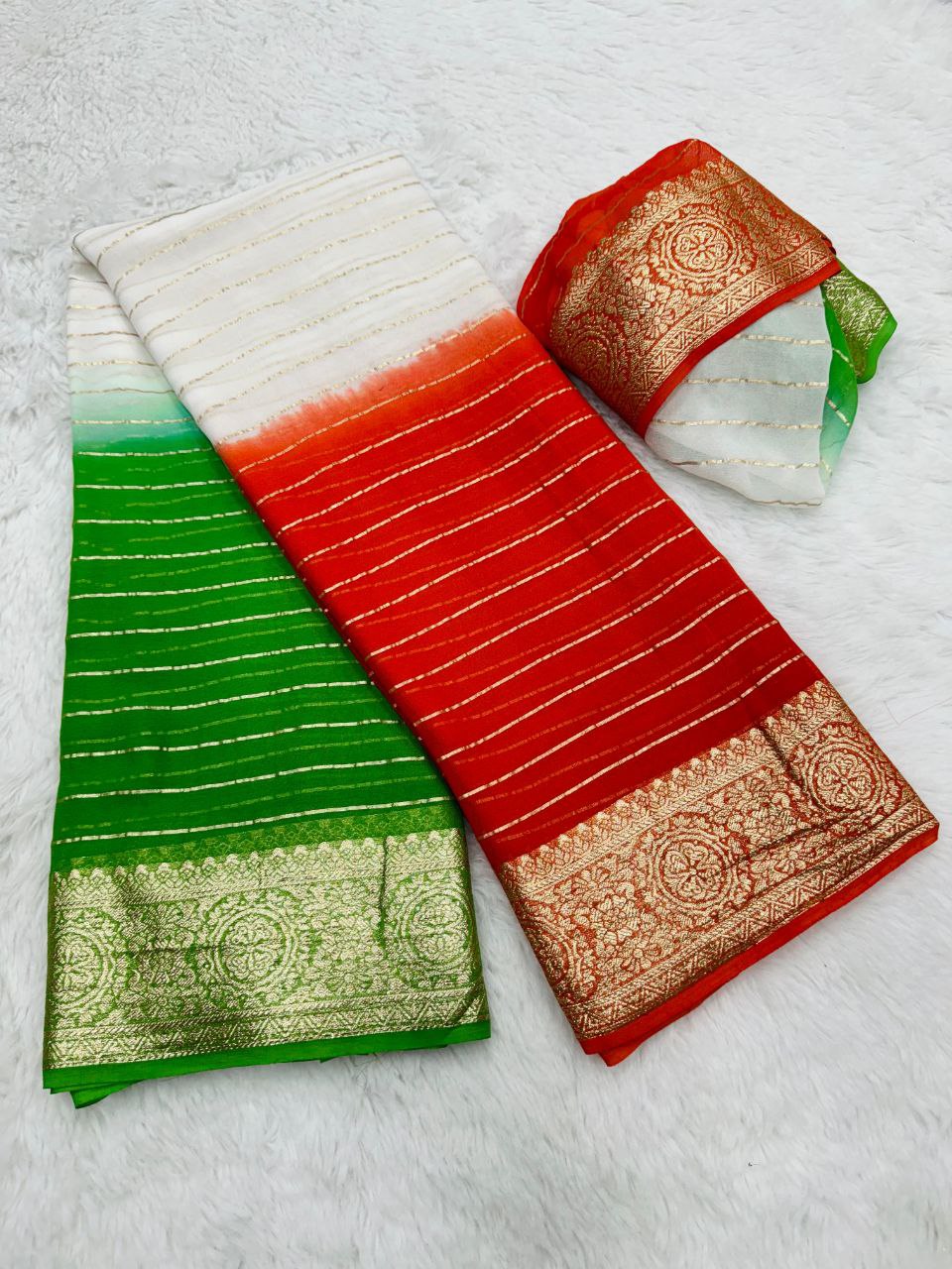 Women's Tiranga Special Independence Day Saree mahezon