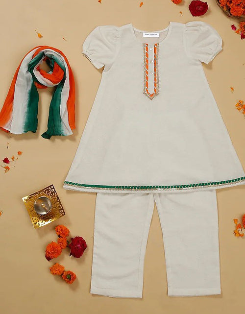 Load image into Gallery viewer, Independence Day Cotton Dress for Kids Girls mahezon
