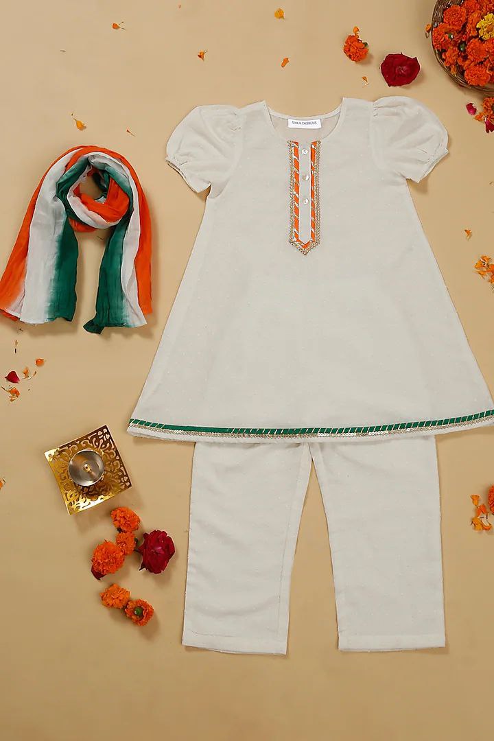 Independence Day Cotton Dress for Kids Girls mahezon