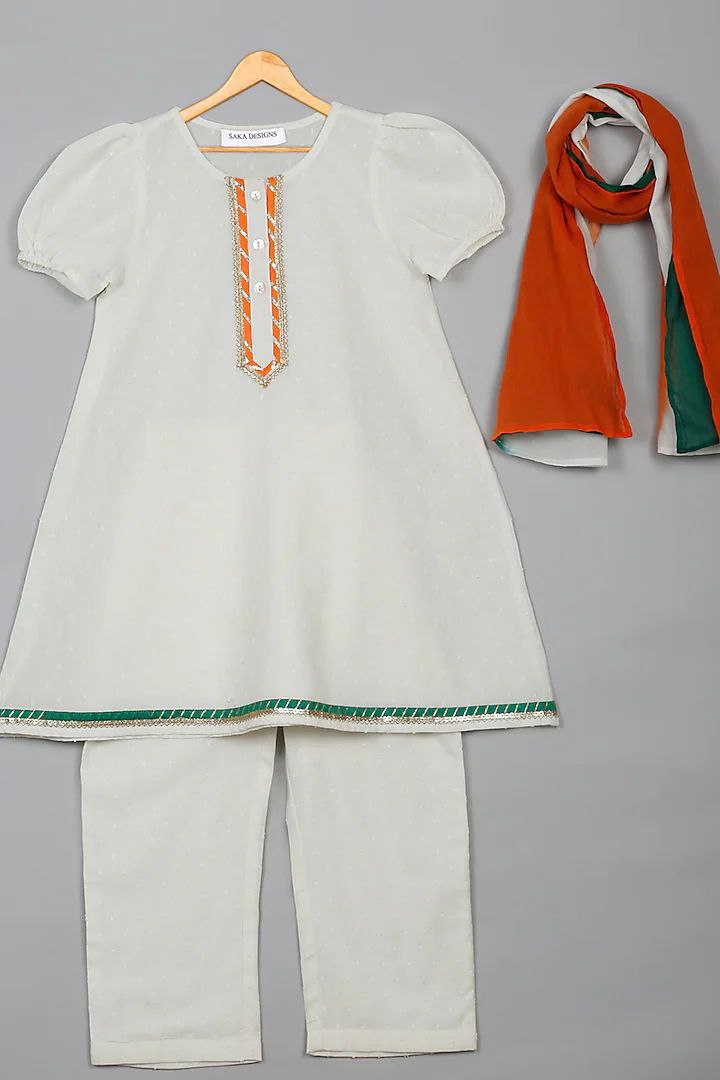 Independence Day Cotton Dress for Kids Girls mahezon