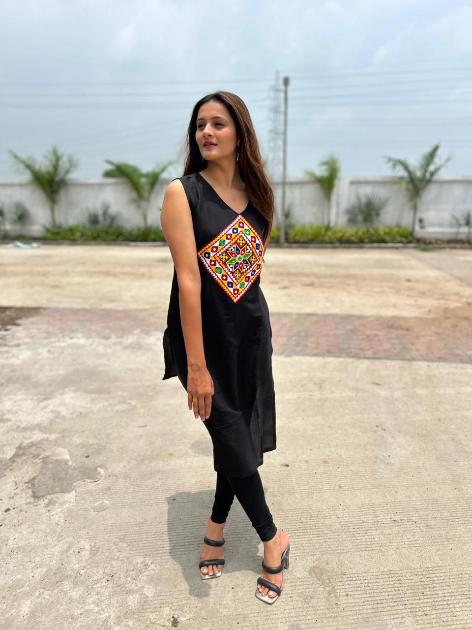 Navratri  Women Traditional Black Kurti mahezon