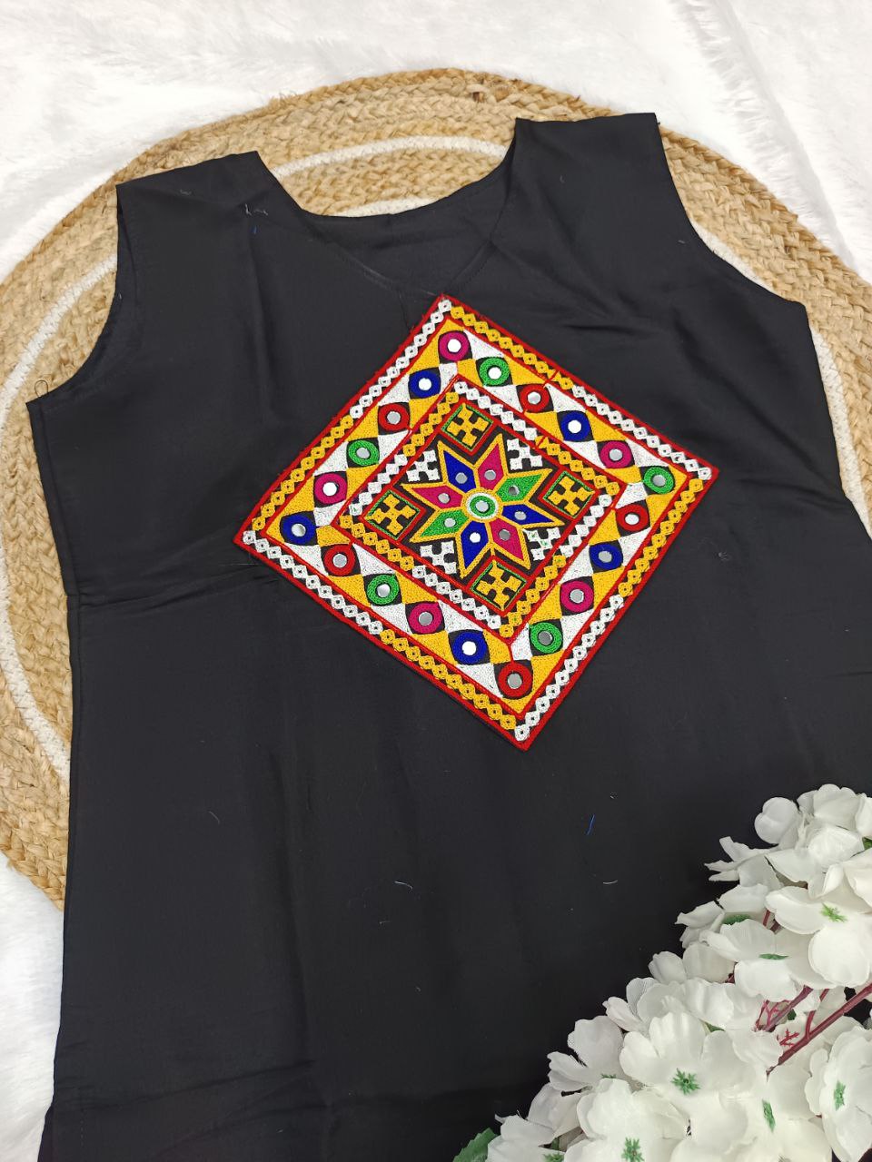 Navratri  Women Traditional Black Kurti mahezon