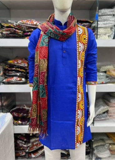 Navratri Traditional Indian Stylish Men Kurta Dupatta mahezon