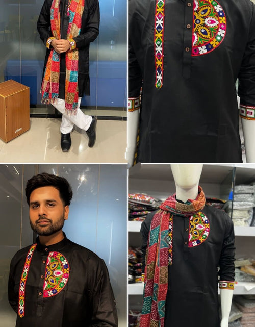 Load image into Gallery viewer, Navratri Traditional Stylish Men Kurta Dupatta mahezon
