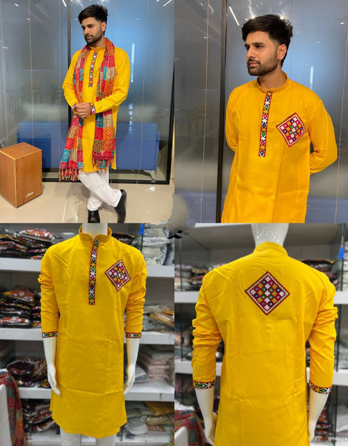 Load image into Gallery viewer, Navratri Traditional Stylish Men Kurta Dupatta mahezon
