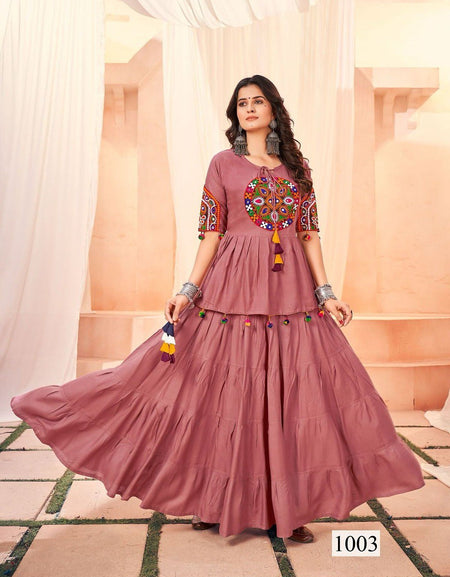 Navratri Stylish Women Top and Skirt Dress mahezon