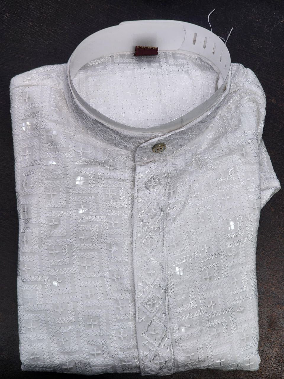 Men Traditional White Chikankari Kurta Pajama for Diwali and Festival mahezon