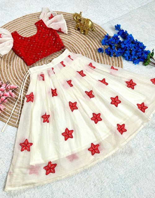 Load image into Gallery viewer, Christmas Kids Girl lehenga Choli mahezon
