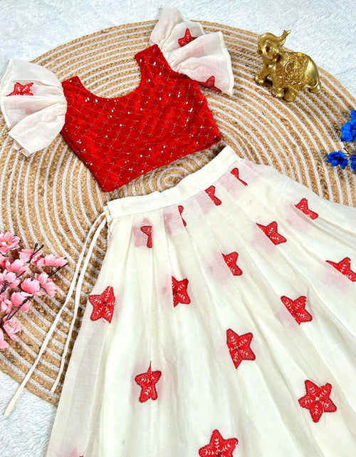 Load image into Gallery viewer, Christmas Kids Girl lehenga Choli mahezon
