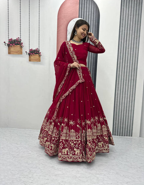 Load image into Gallery viewer, Women&#39;s Embroidery Wedding wear Lehenga Choli with Dupatta mahezon
