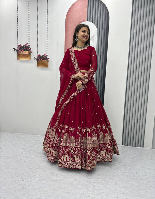 Load image into Gallery viewer, Women&#39;s Embroidery Wedding wear Lehenga Choli with Dupatta mahezon
