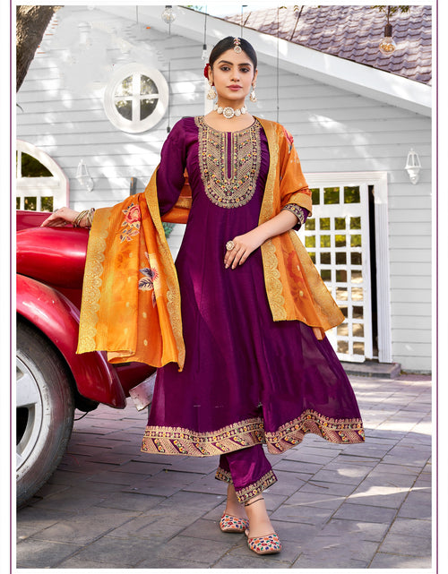 Load image into Gallery viewer, Women&#39;s Wedding wear Gown Pant with Dupatta mahezon
