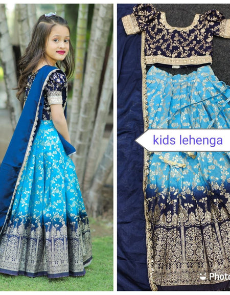 Designer Mother Daughter Same Matching Lehenga Blouse