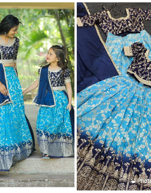 Load image into Gallery viewer, Designer Mother Daughter Same Matching Lehenga Blouse
