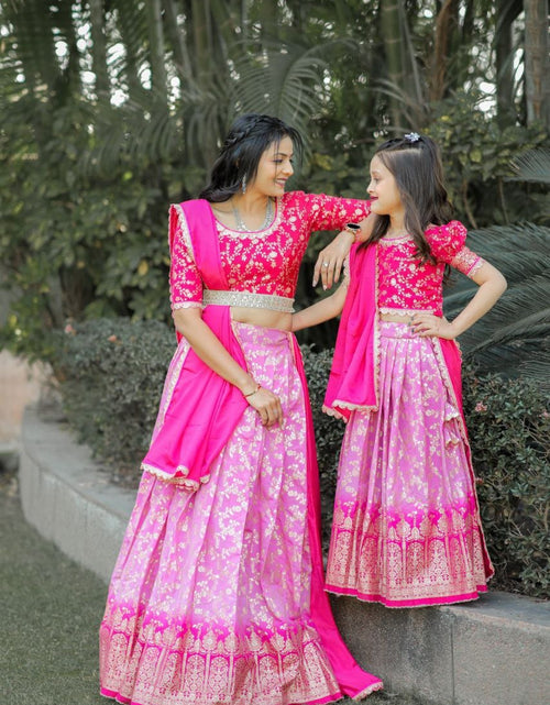 Load image into Gallery viewer, Designer Traditional Mother Daughter Same Matching Lehenga Blouse
