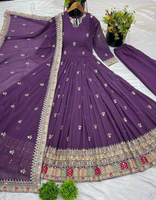 Load image into Gallery viewer, Designer Embroidery Sequence Women&#39;s Gown Dupatta
