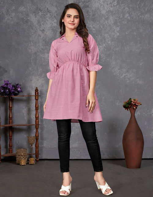 Load image into Gallery viewer, Couple wear Same Matching Purple Men Shirt and Women&#39;s Tunic Set mahezon
